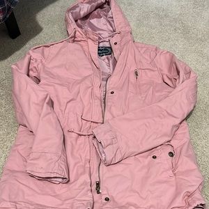 Ambiance light pink parka jacket